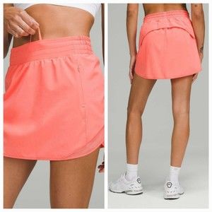 Lululemon Women Size 6  Skirt Hotty Hot High Rise Raspberry Reflective